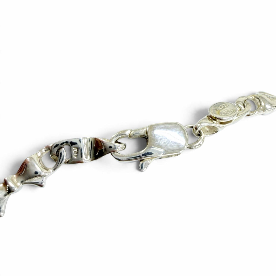 Excellent TIFFANY&Co. bracelet Puff ribbon Silver 925 Women