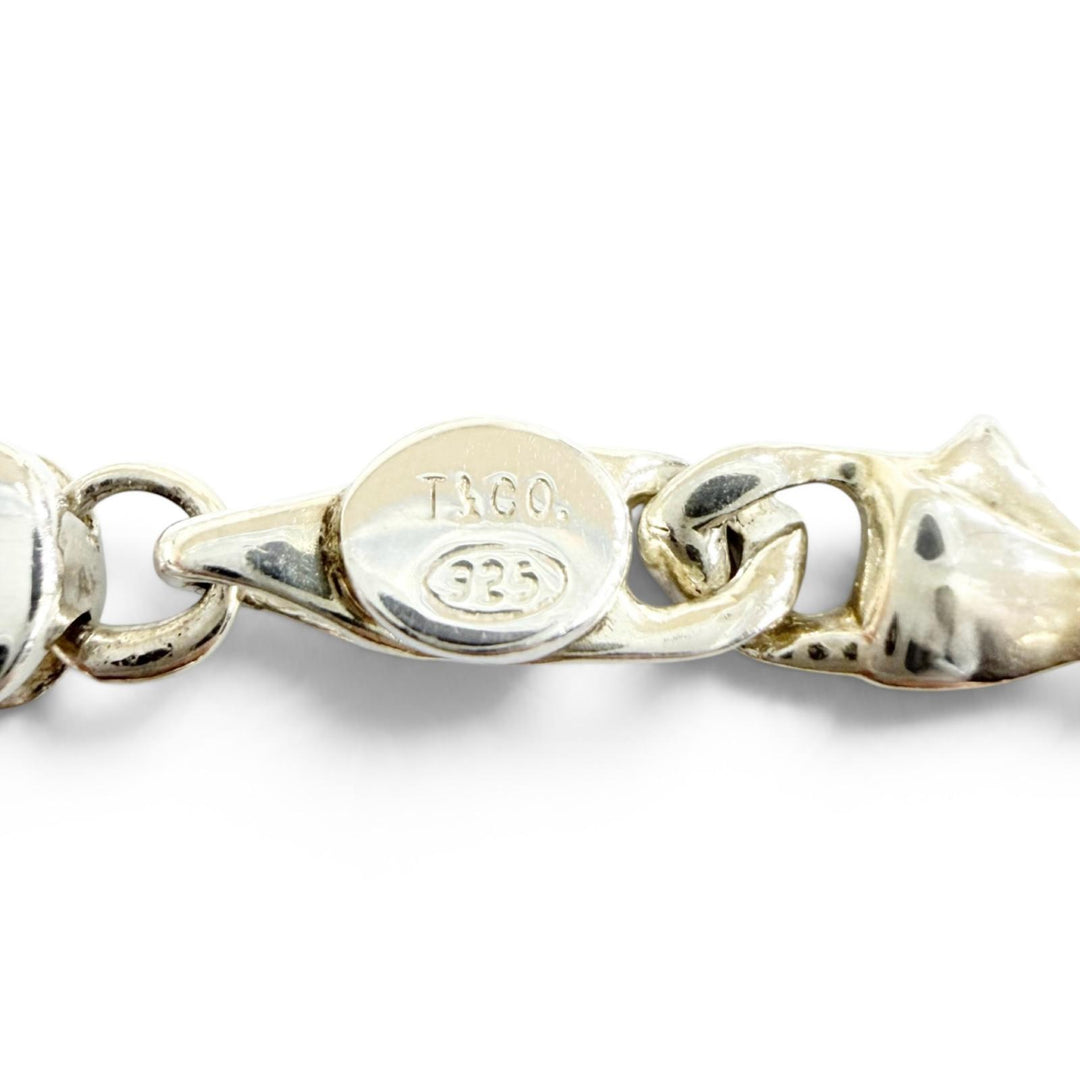 Excellent TIFFANY&Co. bracelet Puff ribbon Silver 925 Women