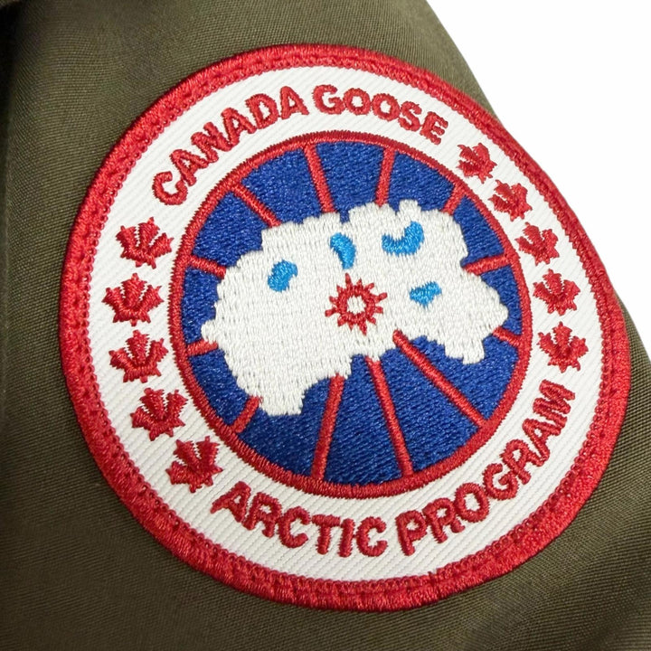 Great CANADA GOOSE Down jacket Russel Parka Canada Goose Japan Military green
