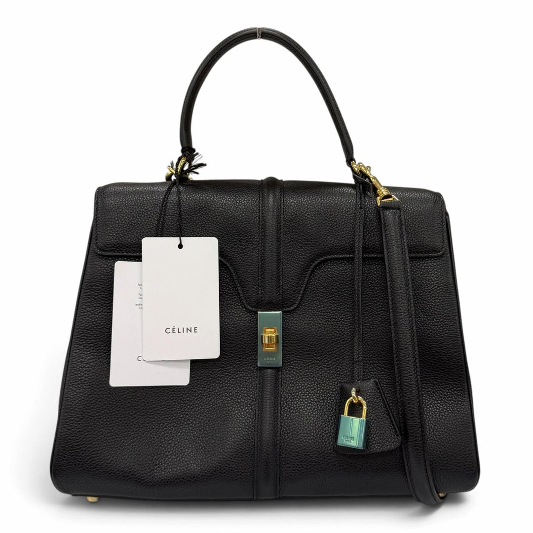 Excellent CELINE Classic 16 (Seize) Bag Medium Grained calfskin 2-way bag