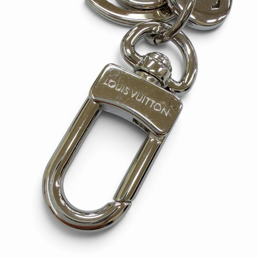Excellent LOUIS VUITTON LV Slim Dragonne Keychain & Bag Charm Océan M03352