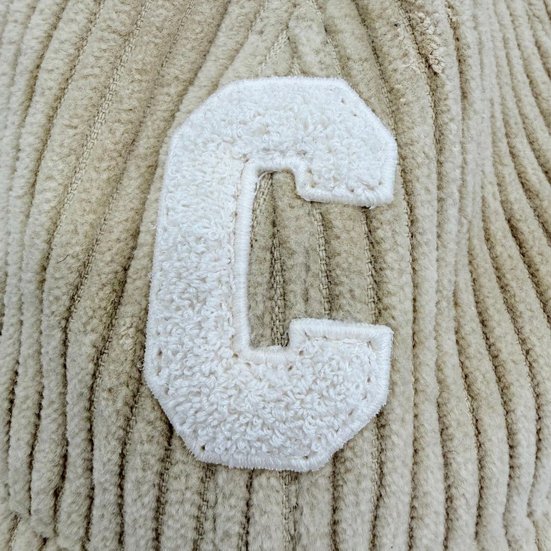 Excellent CELINE C Logo Corduroy Baseball Cap Hat beige cotton Women S 2AUA2214T