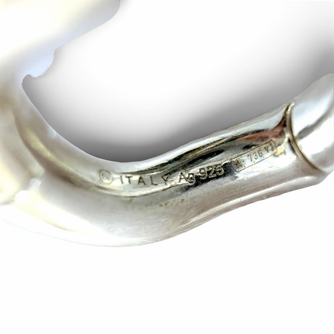 Excellent BOTTEGAVENETA Drop Chain Bracelet 18K gold finish Silver AG925 Women M
