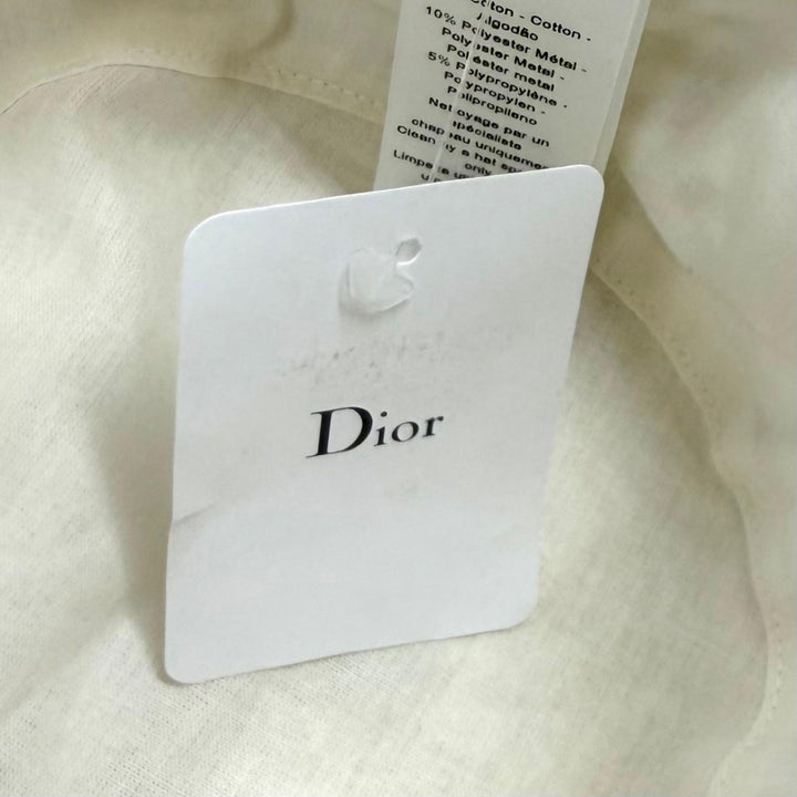 Pristine Christian Dior Toile de Jouy Embroidery Bucket Hat 57 41DTM923X131