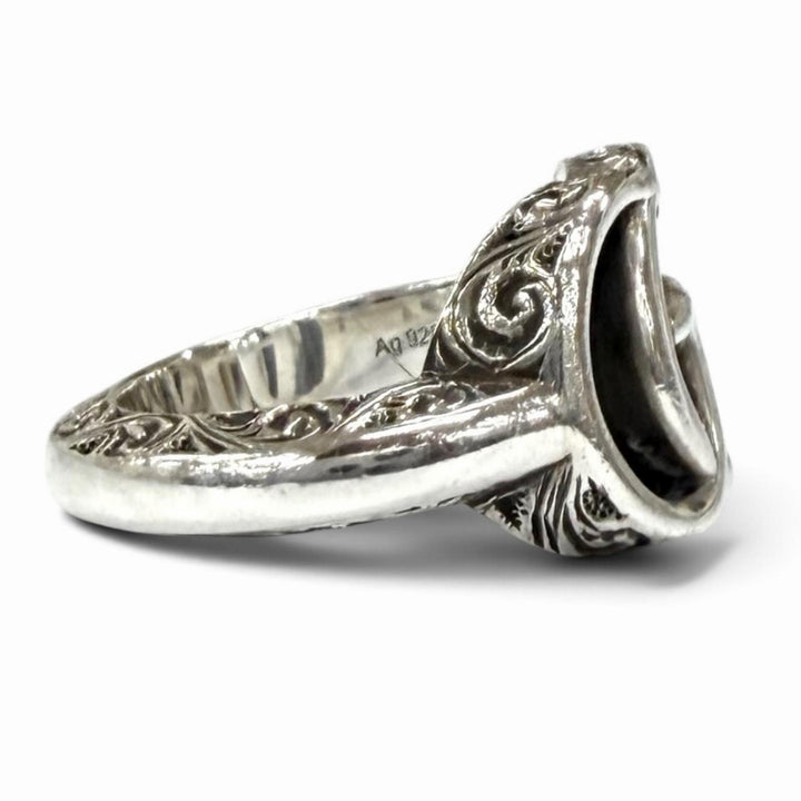 Great GUCCI Ring ring Arabesque Double G Ring Key Motif Silver AG925 627760