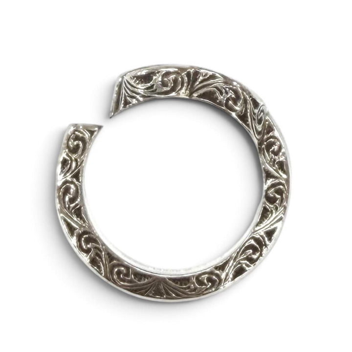Great GUCCI Ring ring Arabesque Double G Ring Key Motif Silver AG925 627760