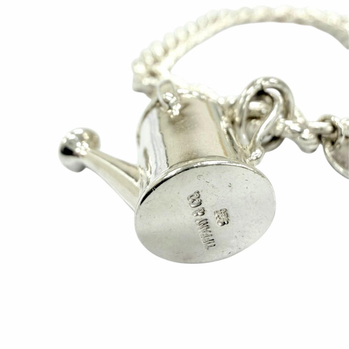 Great TIFFANY&Co. bracelet Watering Can Charm Twisted Rope Silver 925 Women