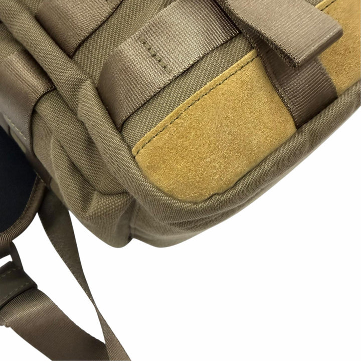 Excellent HUNTING WORLD Backpack Daypack Backpack khaki canvas mens