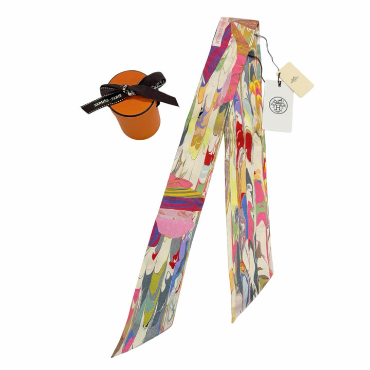 Pristine HERMES scarf Kyoto Marble Ex-Libris Marble Silk silk Women