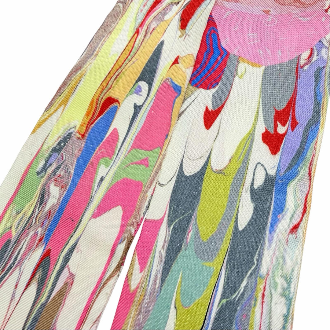 Pristine HERMES scarf Kyoto Marble Ex-Libris Marble Silk silk Women