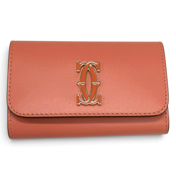 Pristine Cartier Key holder Double C de Cartier 6-link leather CRL3001993