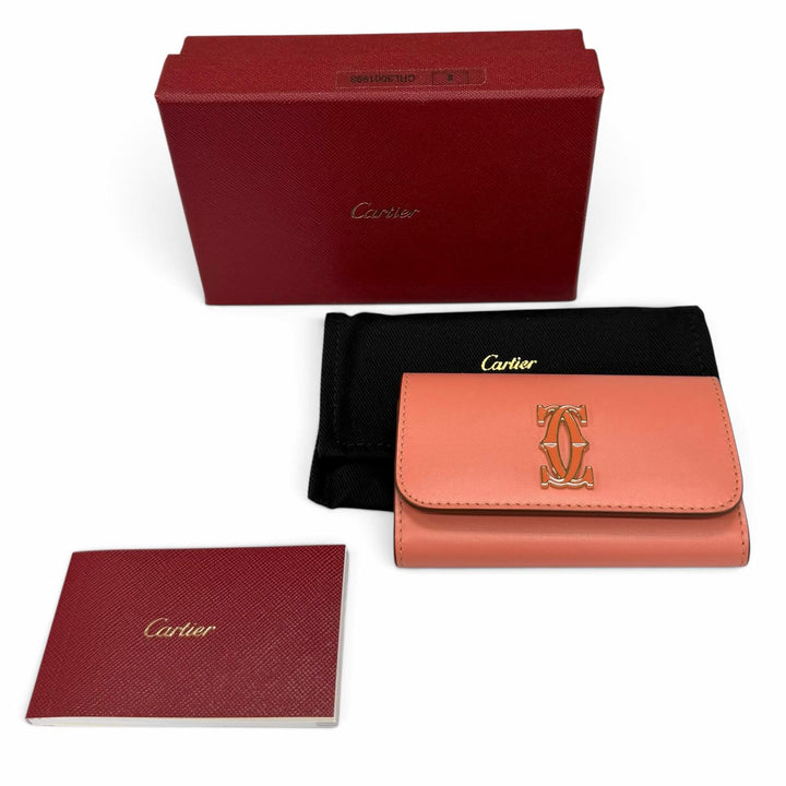 Pristine Cartier Key holder Double C de Cartier 6-link leather CRL3001993