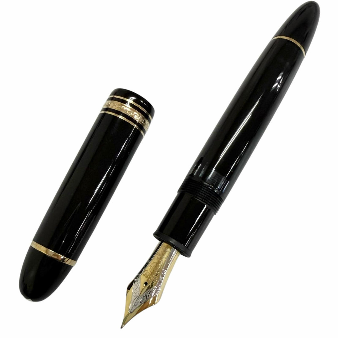 Great MONTBLANC fountain pen Meisterstück 149 black 18K mens