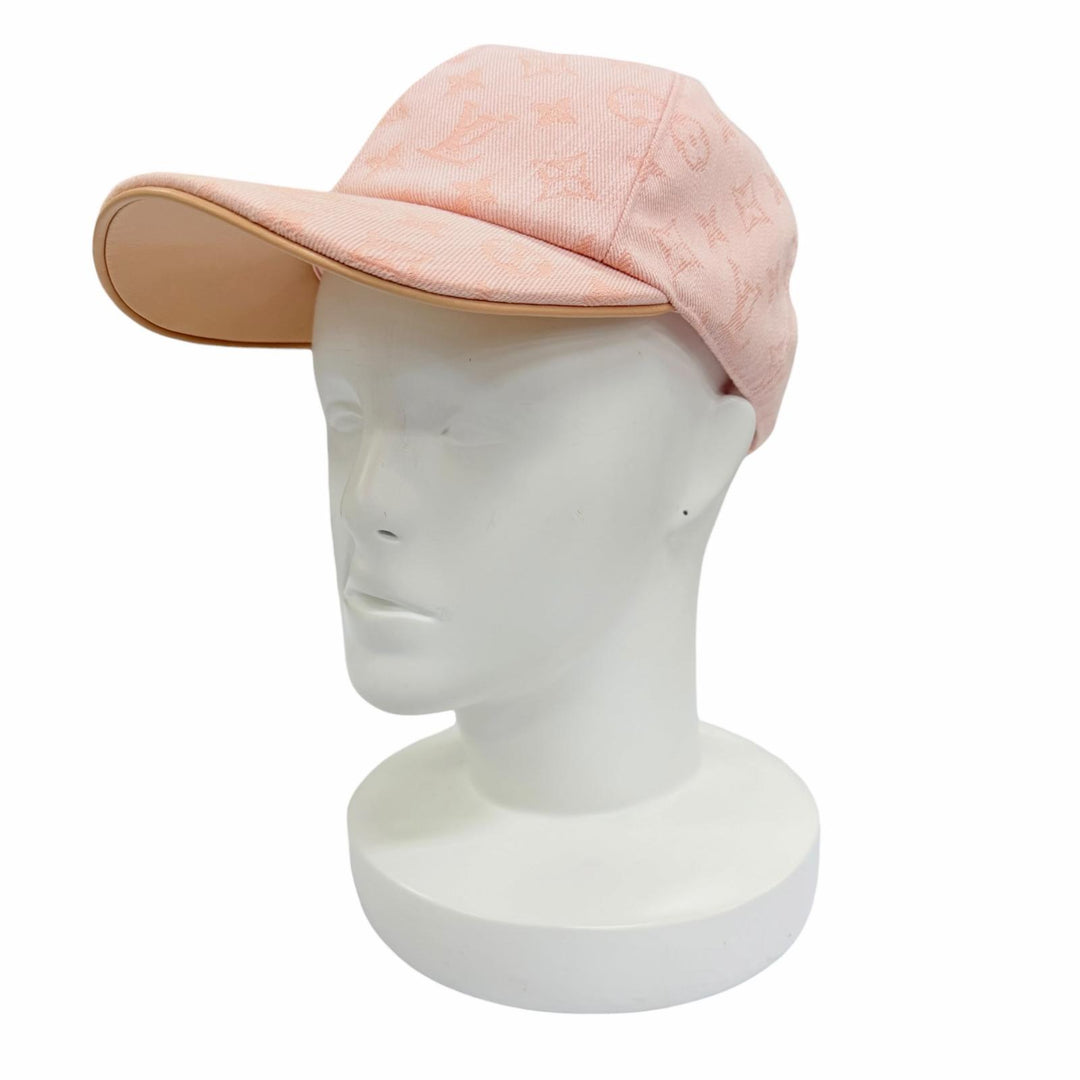 Excellent LOUIS VUITTON cap Cap Be My Cap Monogram pink cotton Women M77543