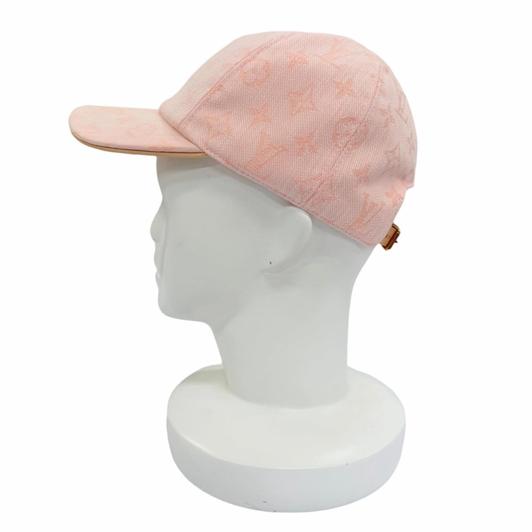 Excellent LOUIS VUITTON cap Cap Be My Cap Monogram pink cotton Women M77543