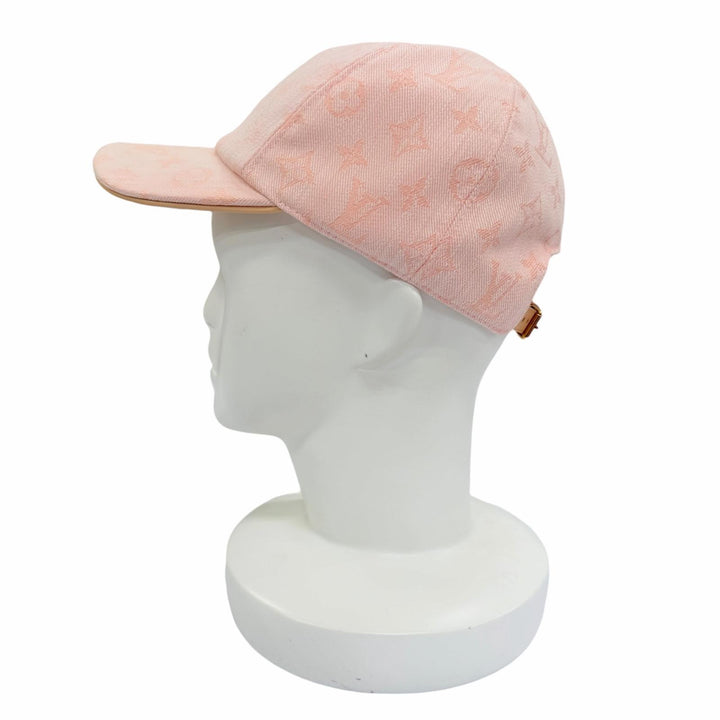 Excellent LOUIS VUITTON cap Cap Be My Cap Monogram pink cotton Women M77543