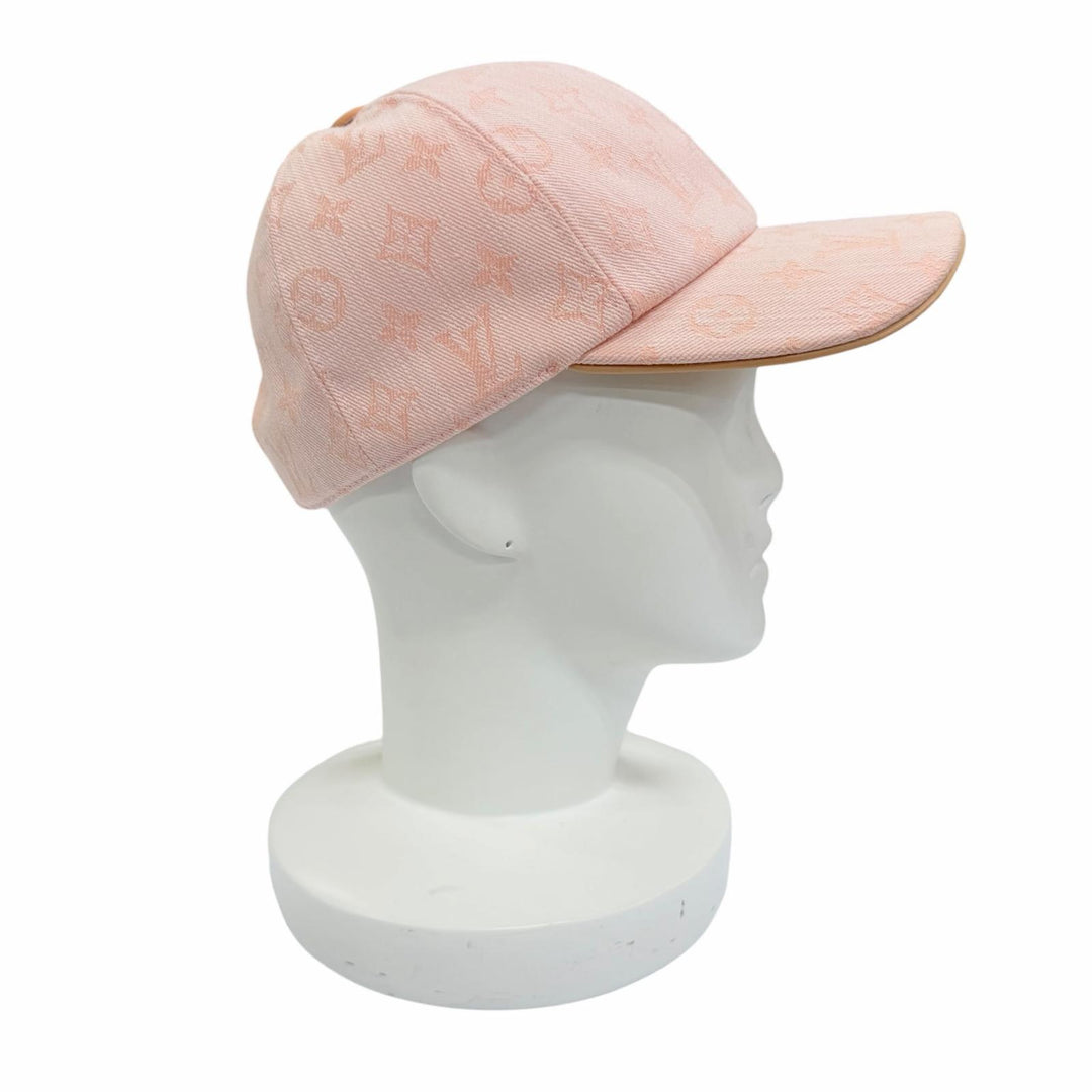 Excellent LOUIS VUITTON cap Cap Be My Cap Monogram pink cotton Women M77543