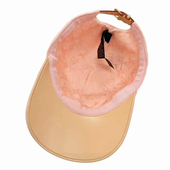 Excellent LOUIS VUITTON cap Cap Be My Cap Monogram pink cotton Women M77543