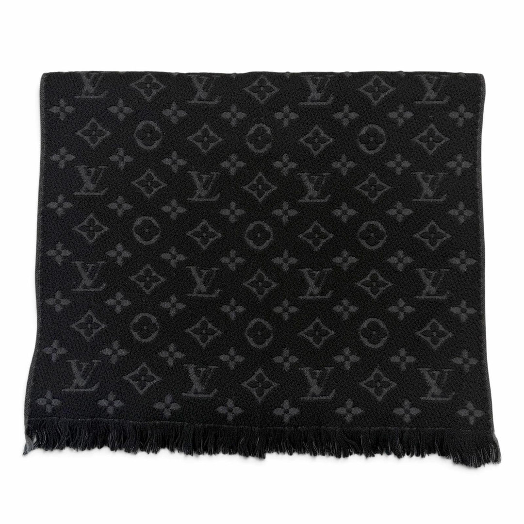 Great LOUIS VUITTON Scarf Esharp monogram classic wool mens M70520