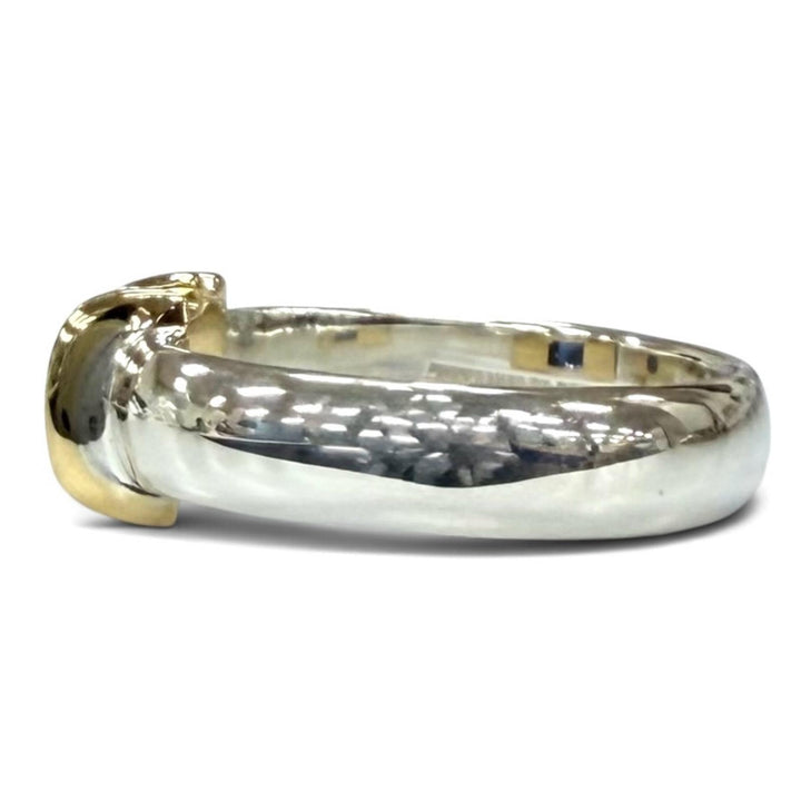 Excellent TIFFANY&Co. Ring ring Sapphire Square Silver 925 Women