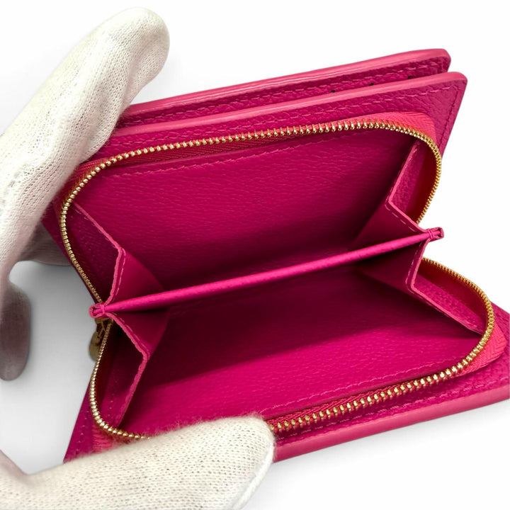 Excellent LOUIS VUITTON Bifold Wallet Portefeuille Clare Monogram Ann Platt