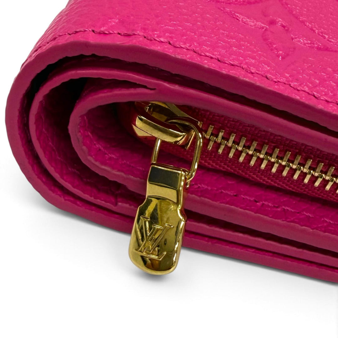 Excellent LOUIS VUITTON Bifold Wallet Portefeuille Clare Monogram Ann Platt