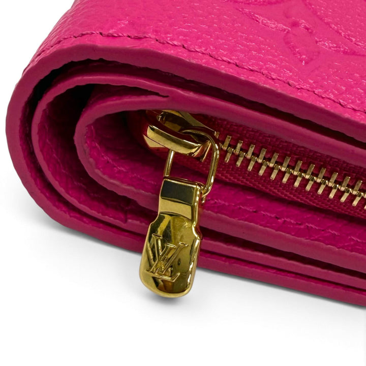 Excellent LOUIS VUITTON Bifold Wallet Portefeuille Clare Monogram Ann Platt