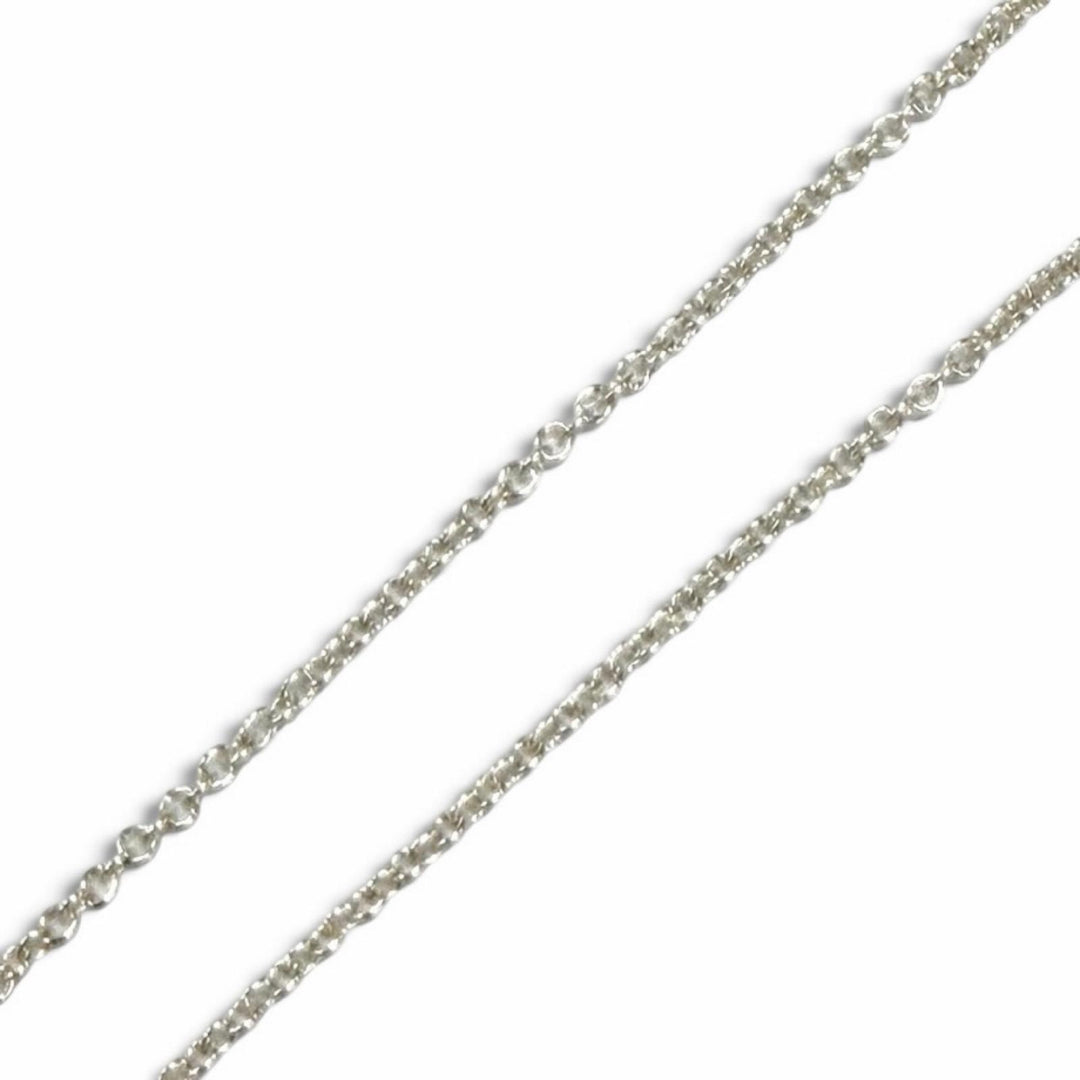 Great TIFFANY&Co. Necklace Olive Leaf Pearl Pendant Silver 925 Women