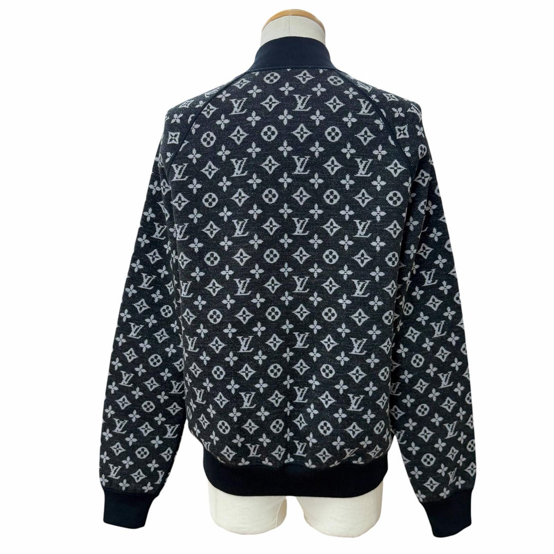 Excellent LOUIS VUITTON Blouson Monogram Reversible Track Top Zip-Up Jacket M