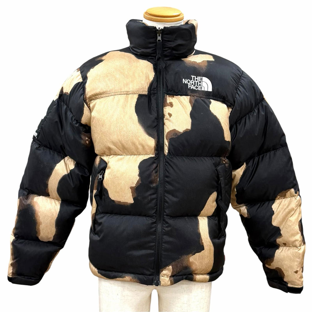 Excellent Supreme THE NORTH FACE Denim print Nuptse jacket Nylon S ND52100I