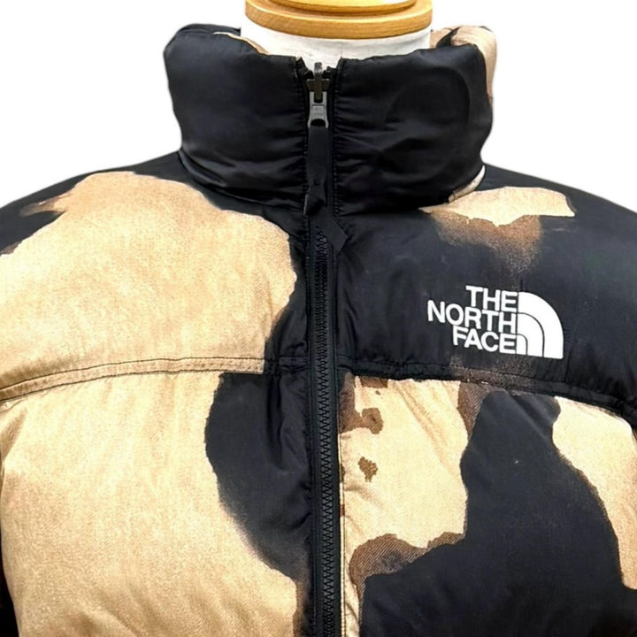 Excellent Supreme THE NORTH FACE Denim print Nuptse jacket Nylon S ND52100I