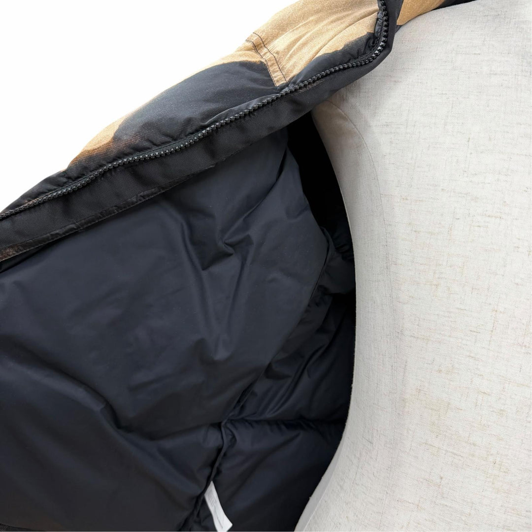 Excellent Supreme THE NORTH FACE Denim print Nuptse jacket Nylon S ND52100I