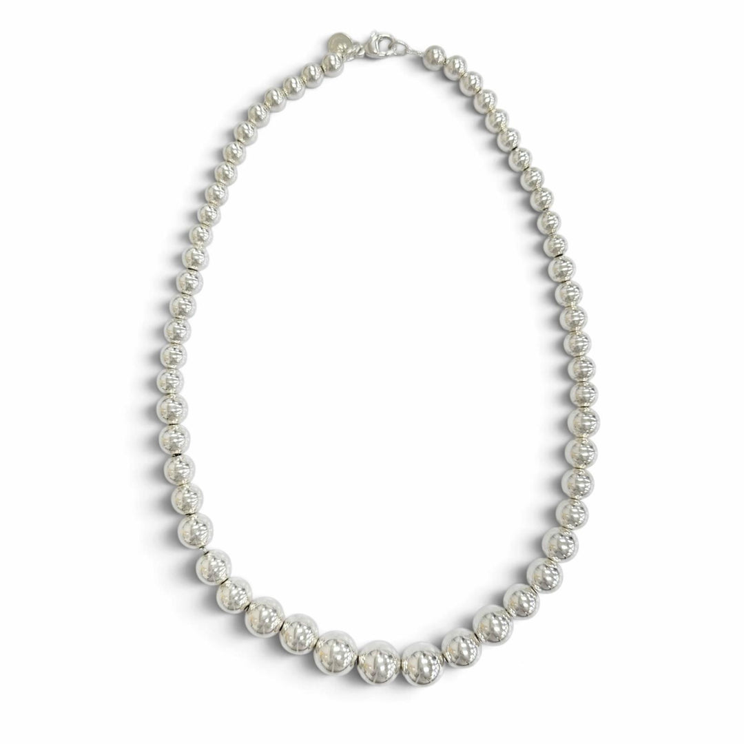 Great TIFFANY&Co. Necklace Granged Ball Necklace Silver 925 Women