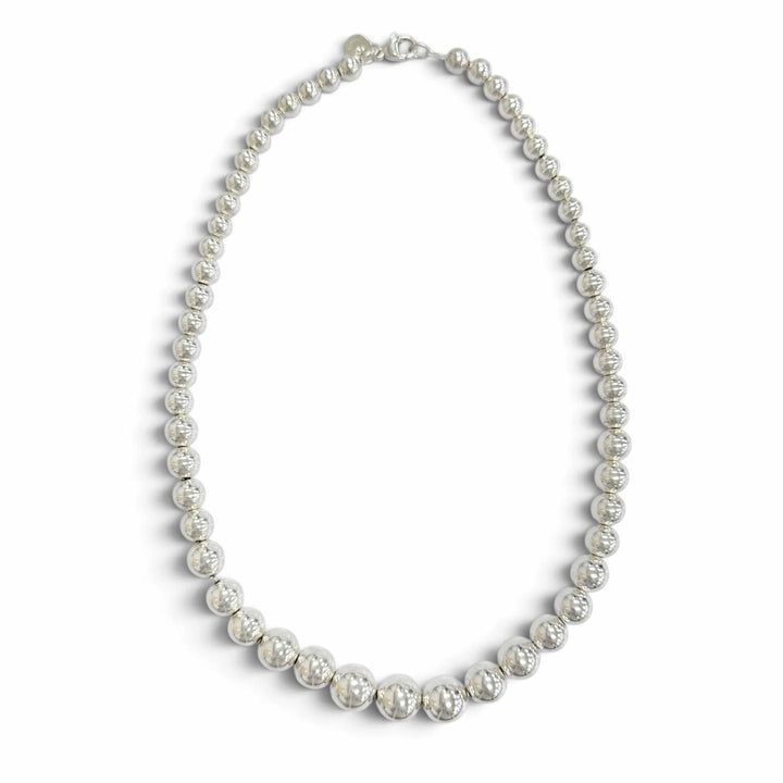 Great TIFFANY&Co. Necklace Granged Ball Necklace Silver 925 Women
