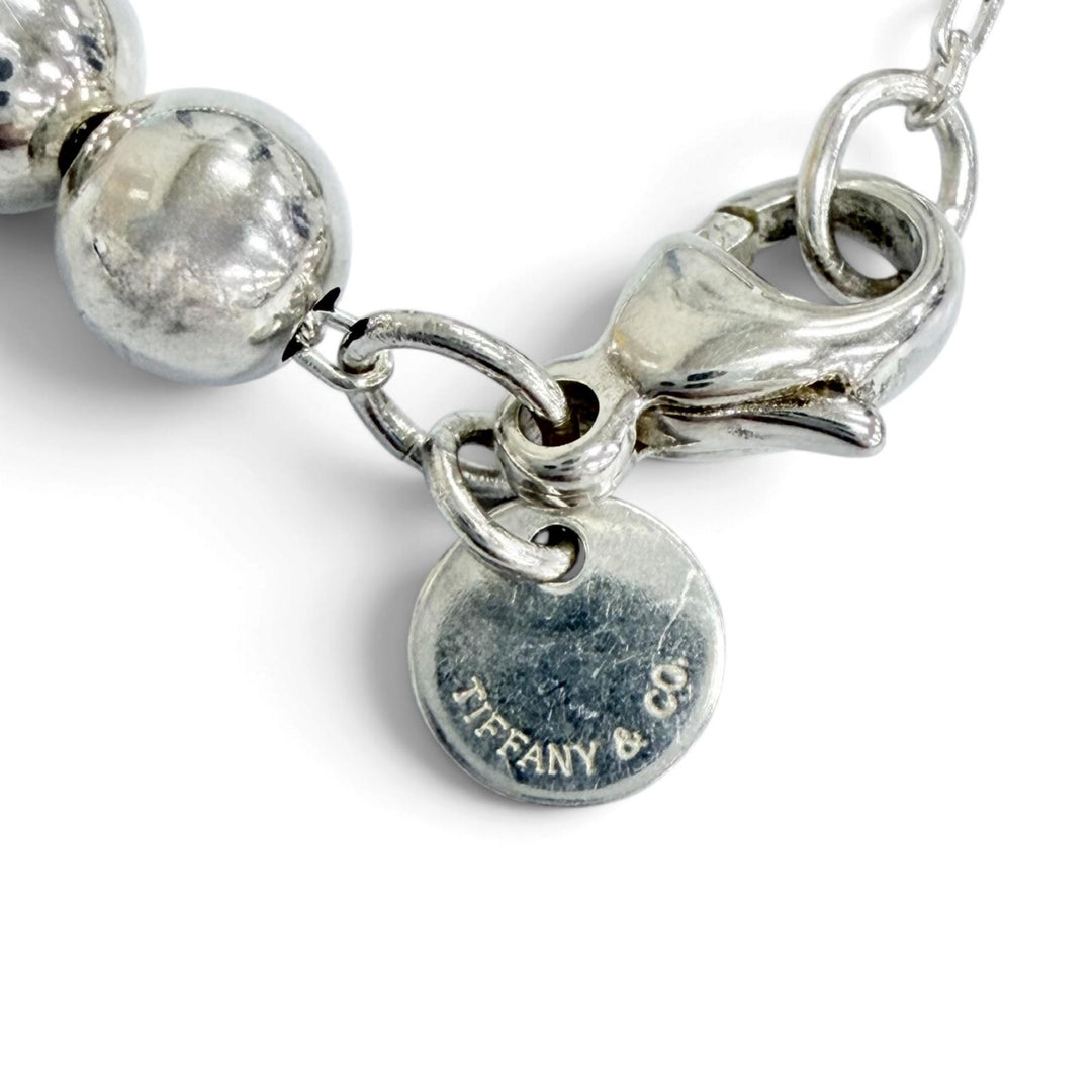Great TIFFANY&Co. Necklace Granged Ball Necklace Silver 925 Women
