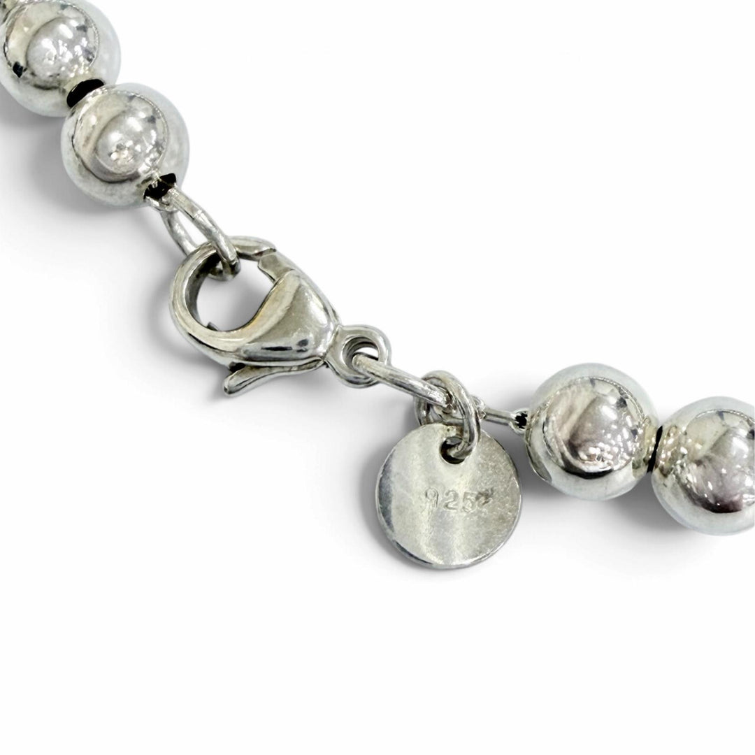 Great TIFFANY&Co. Necklace Granged Ball Necklace Silver 925 Women