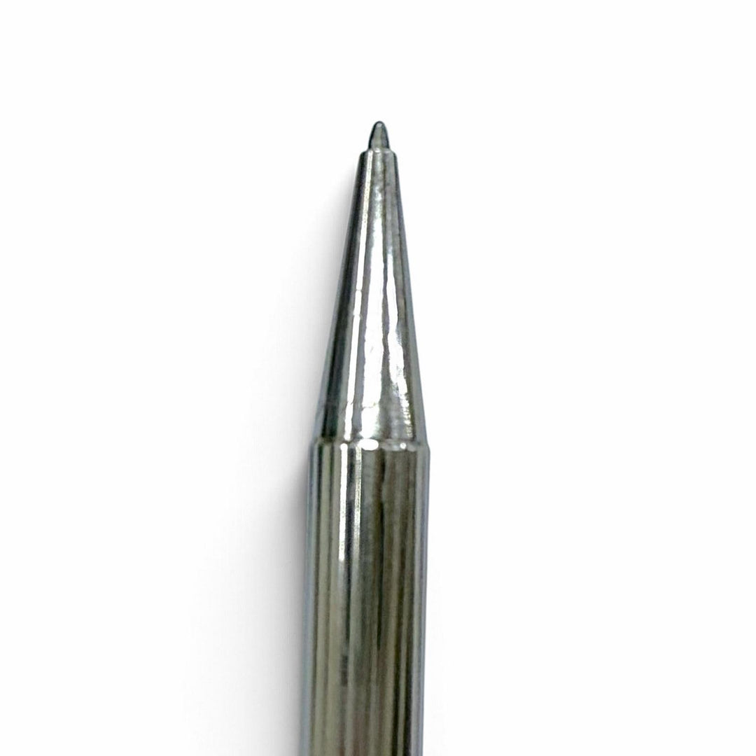 Very Good Cartier Ballpoint pen Trinity Stripe Twist Style Silver mens