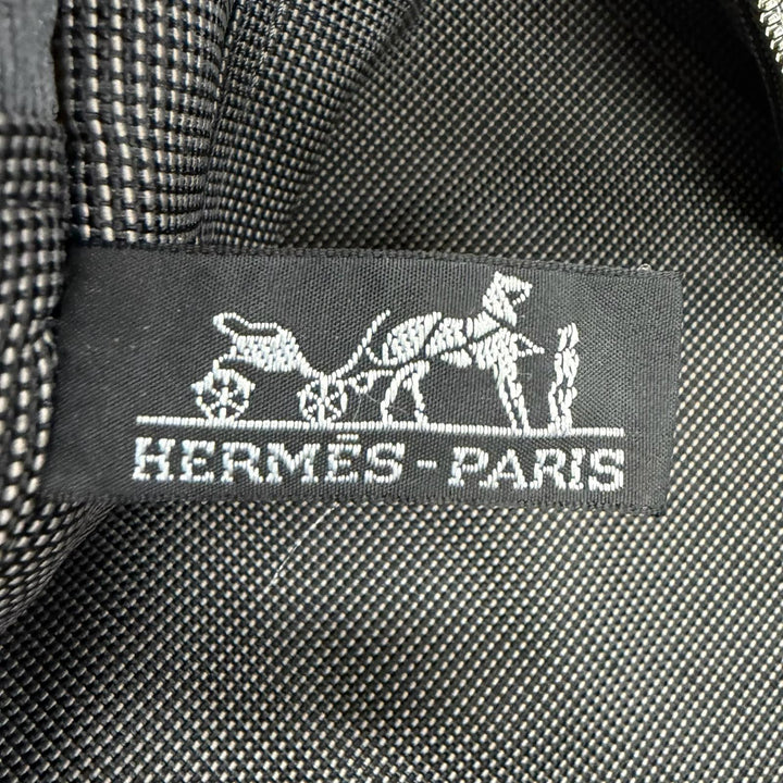 Excellent HERMES Her Line GM Tote Serie Button Canvas Large Tote Bag gray