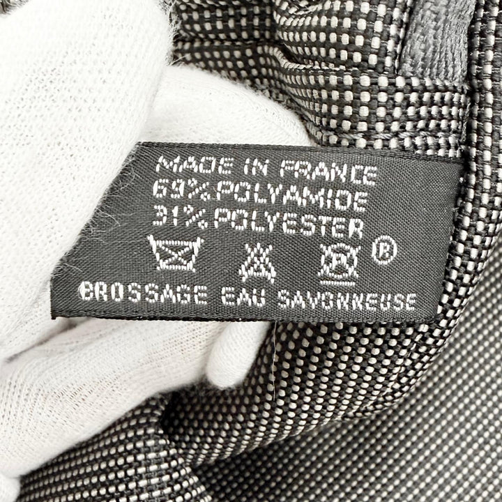 Excellent HERMES Her Line GM Tote Serie Button Canvas Large Tote Bag gray