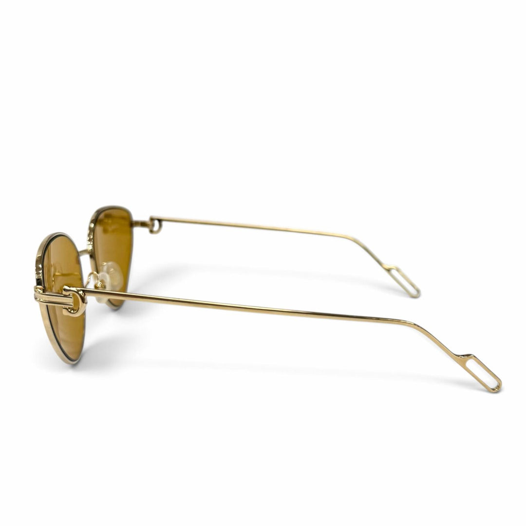 Pristine Cartier sunglasses Première de Cartier 2C Decor Cat's Eye gold CT0155S