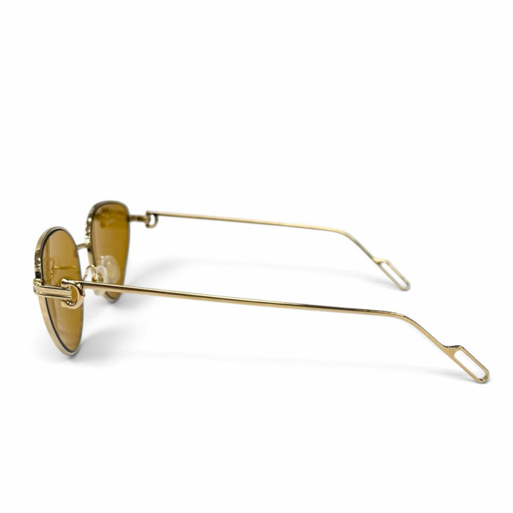 Pristine Cartier sunglasses Première de Cartier 2C Decor Cat's Eye gold CT0155S