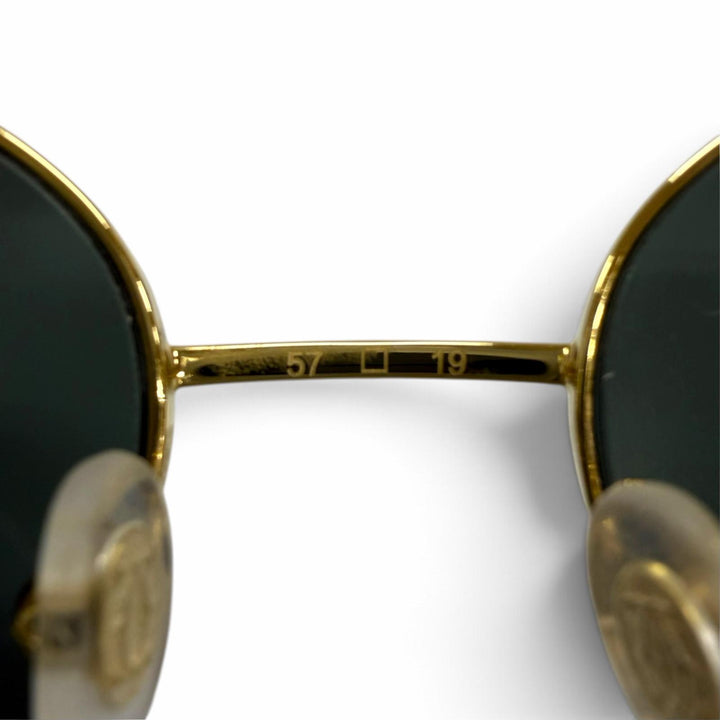 Pristine Cartier sunglasses Trinity Cats eye gold Women CT01555
