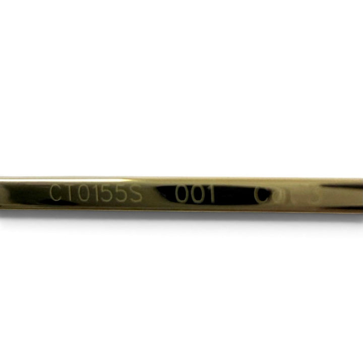 Pristine Cartier sunglasses Trinity Cats eye gold Women CT01555