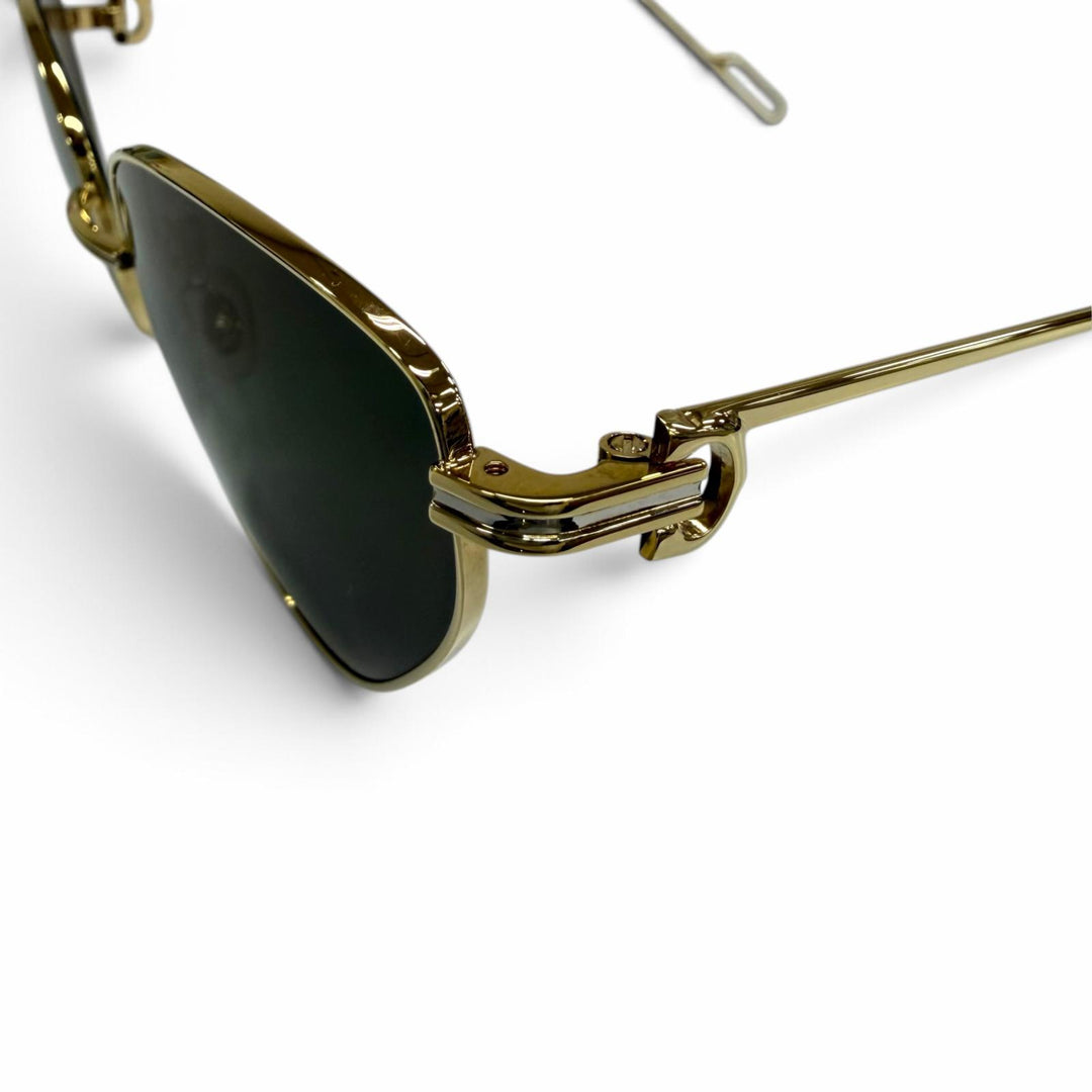 Pristine Cartier sunglasses Trinity Cats eye gold Women CT01555
