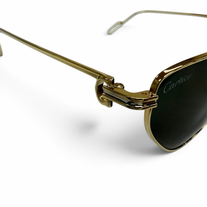 Pristine Cartier sunglasses Trinity Cats eye gold Women CT01555
