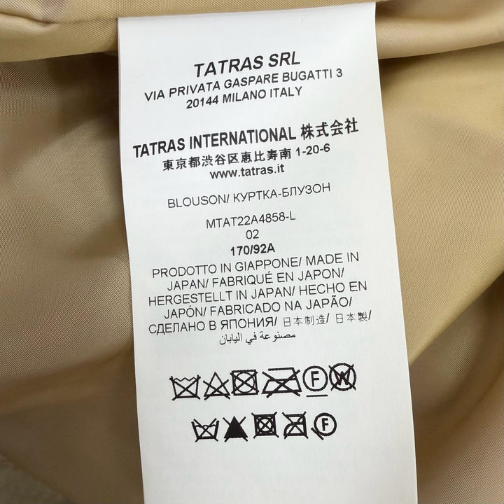 Excellent TATRAS Jacket BOMOS beige polyester mens MTAT22A4858-L