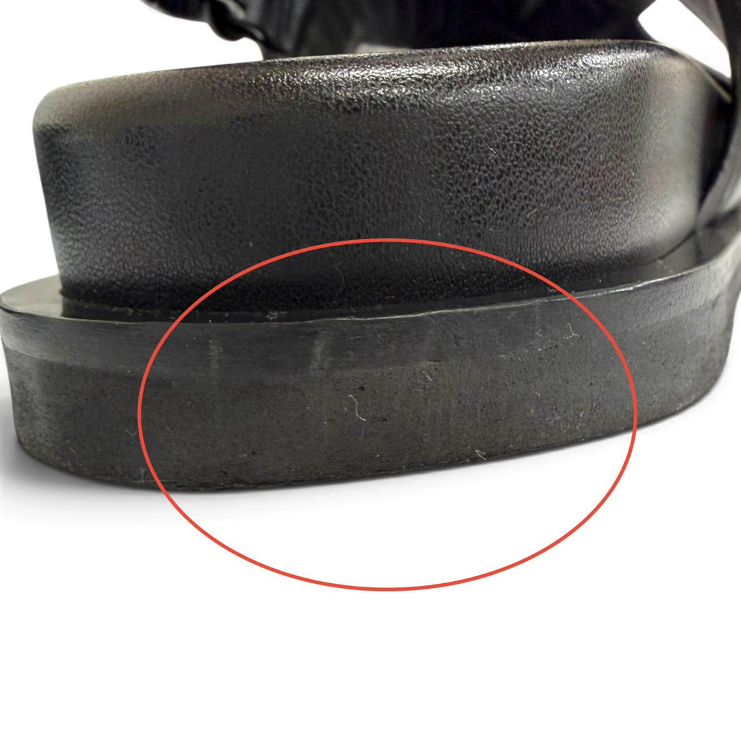 Great LOUIS VUITTON Sandals Mules, leather shower sandals, slide sandals black