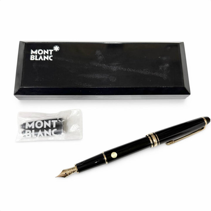 Great MONTBLANC fountain pen Meisterstück Classic Cap type black 14K mens