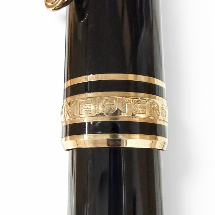 Great MONTBLANC fountain pen Meisterstück Classic Cap type black 14K mens