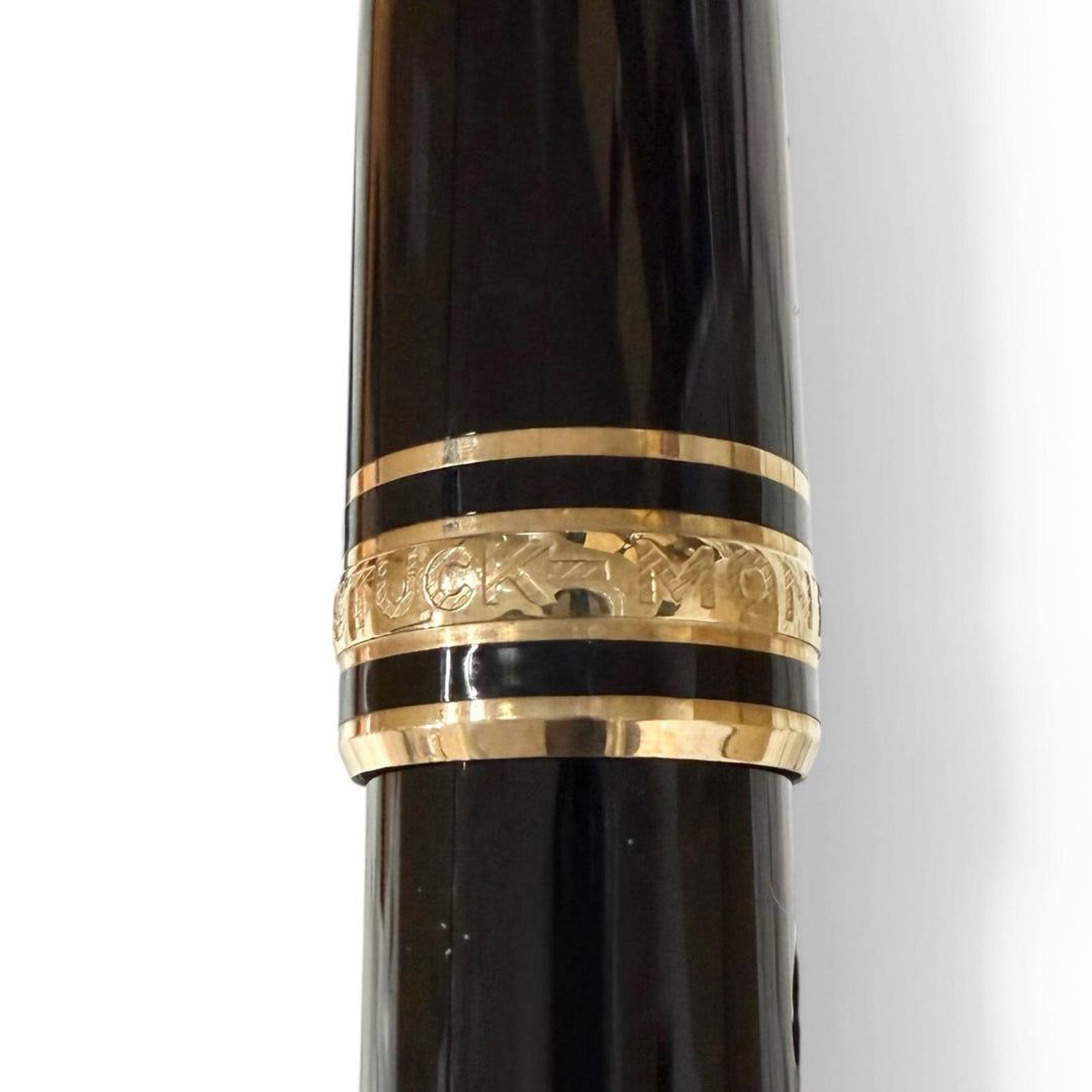 Great MONTBLANC fountain pen Meisterstück Classic Cap type black 14K mens